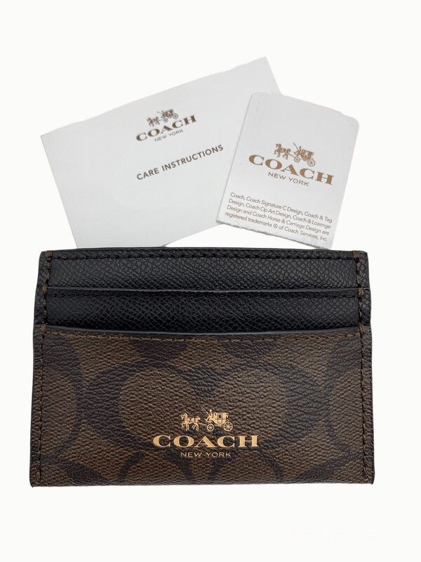 Coach Signature C Monogram Card Holder