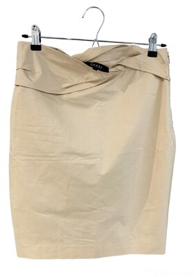 Gucci Beige Pleated Waistband Fitted Skirt UK 8