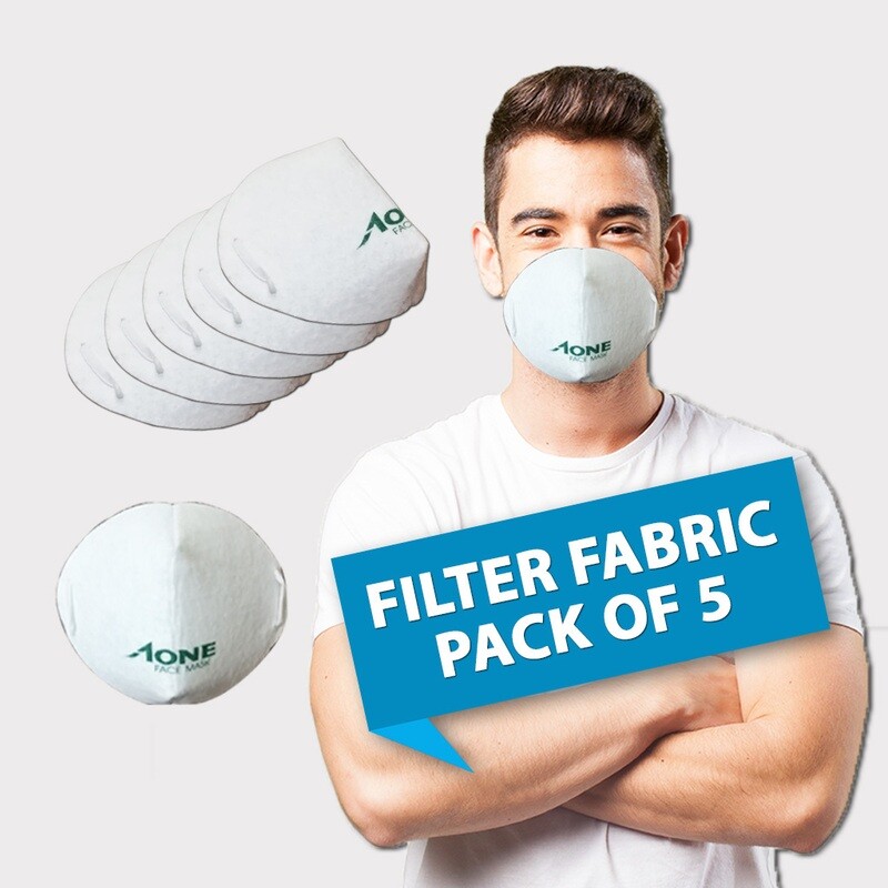 Reusable Aone Filter Fabric Mask | Pack of 5