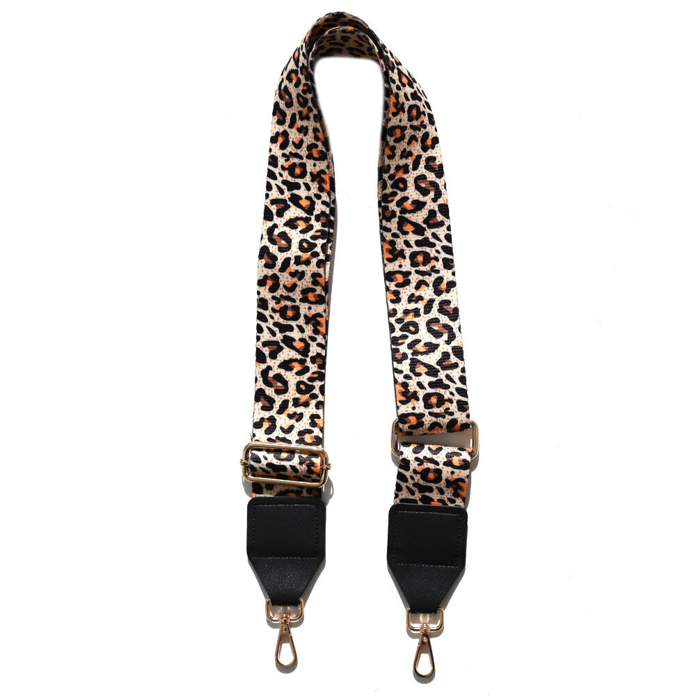 Luxe schouderband luipaard print