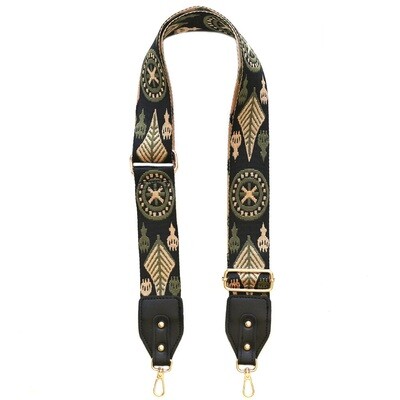 luxe bag straps-love ibiza-brede schouderbanden los-hopshopnl-army schouderband-army bagstrap