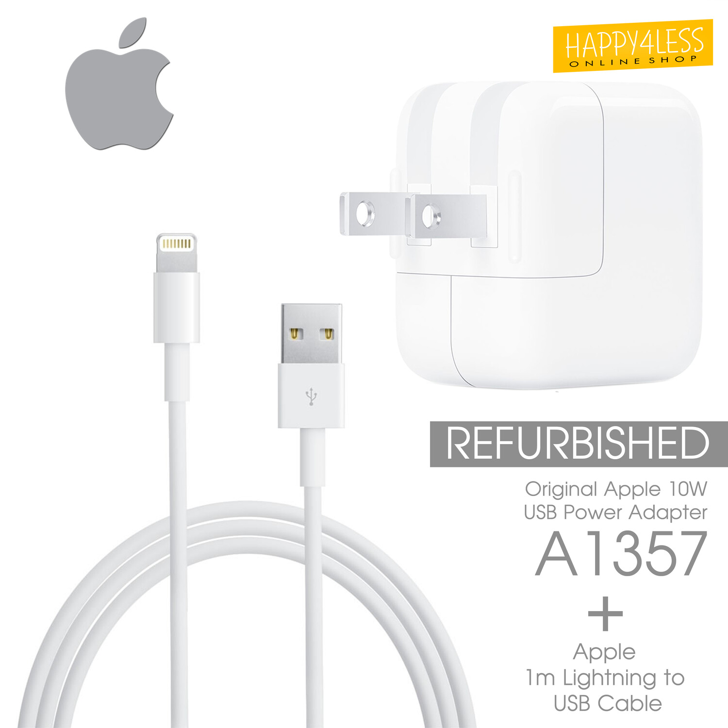 Genuine Apple 10W USB Power Adapter US Plug Fast Charging For iPhone