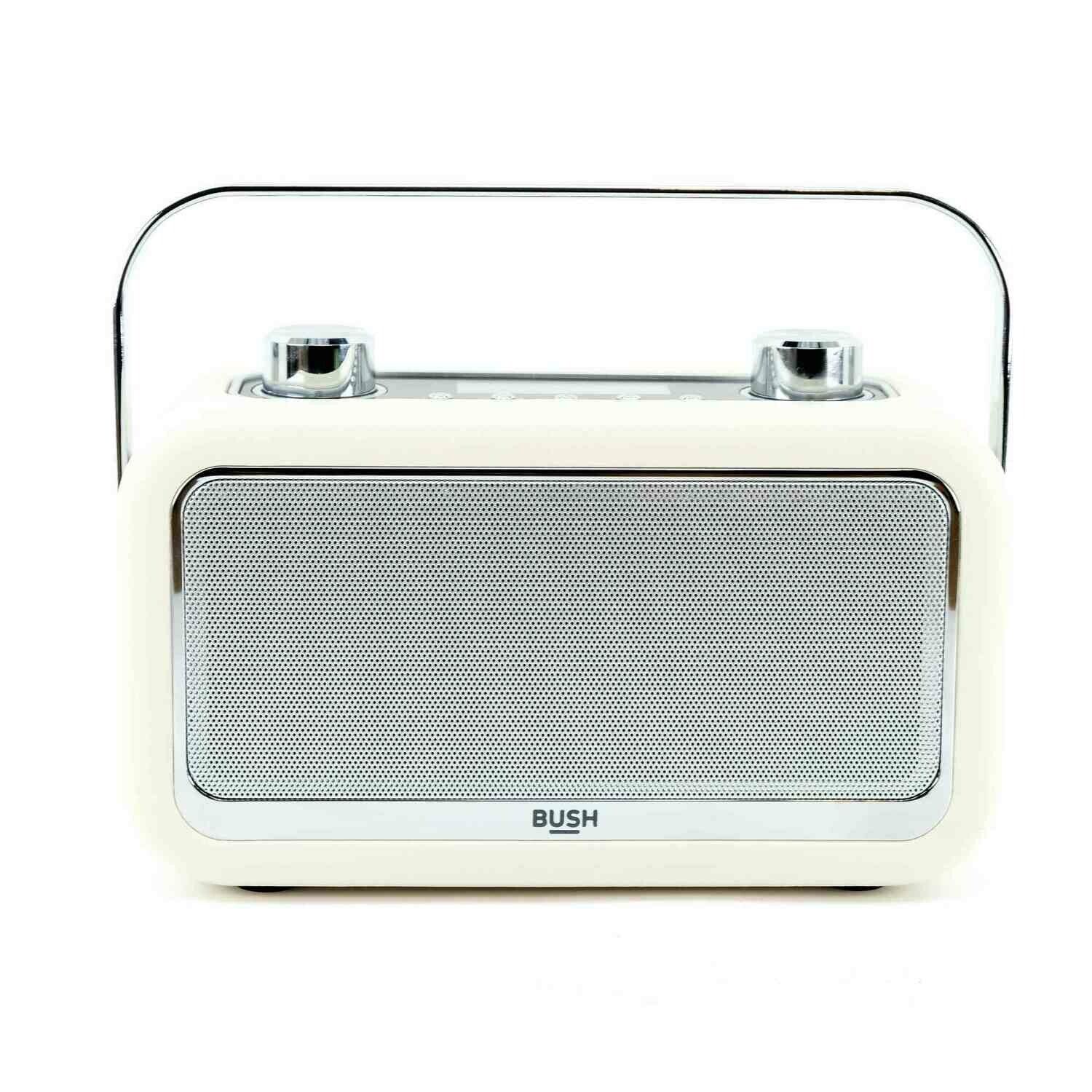 Bush Classic Leather Look Bluetooth DAB Radio Cream