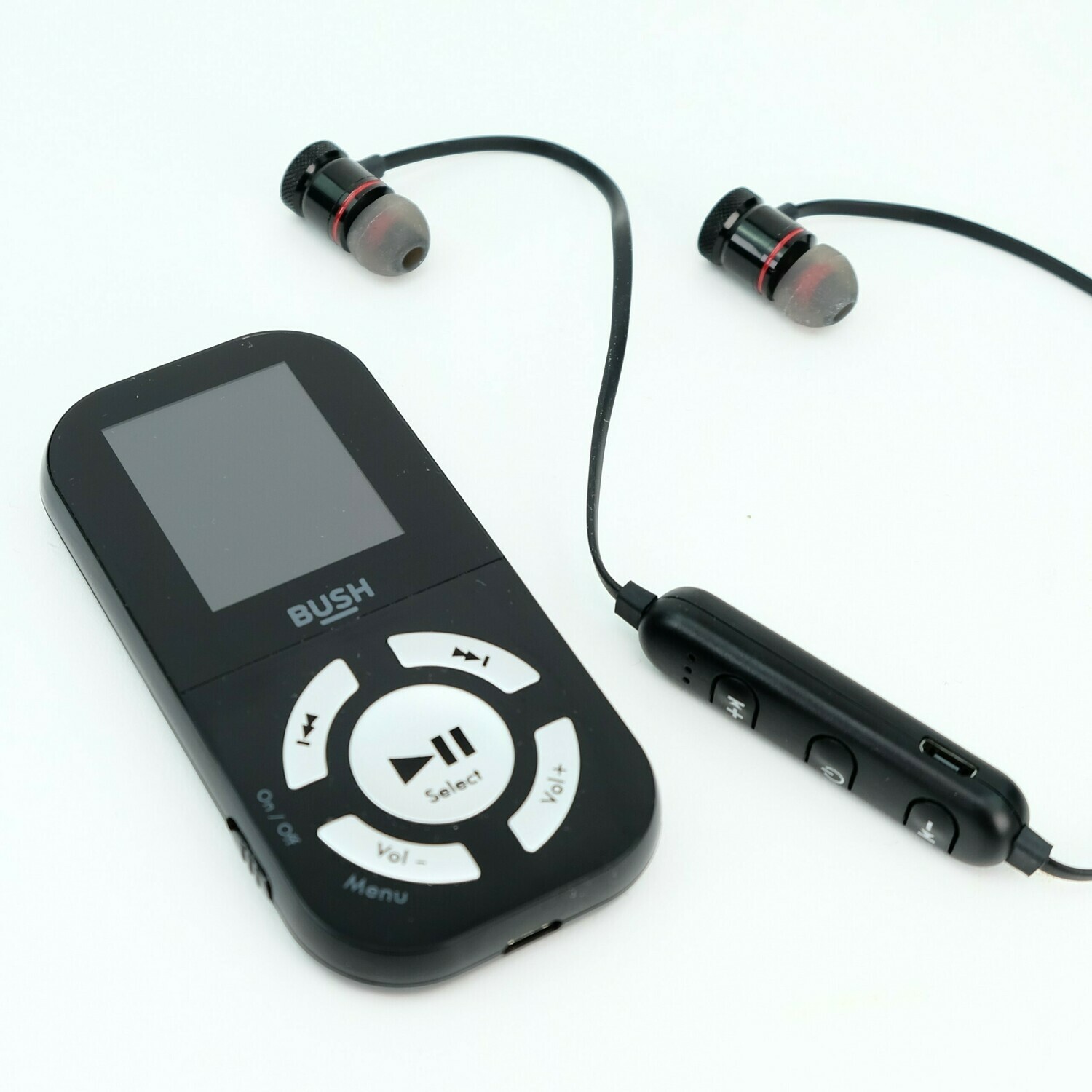 Bush 16GB MP3 Player with Bluetooth Headset Black