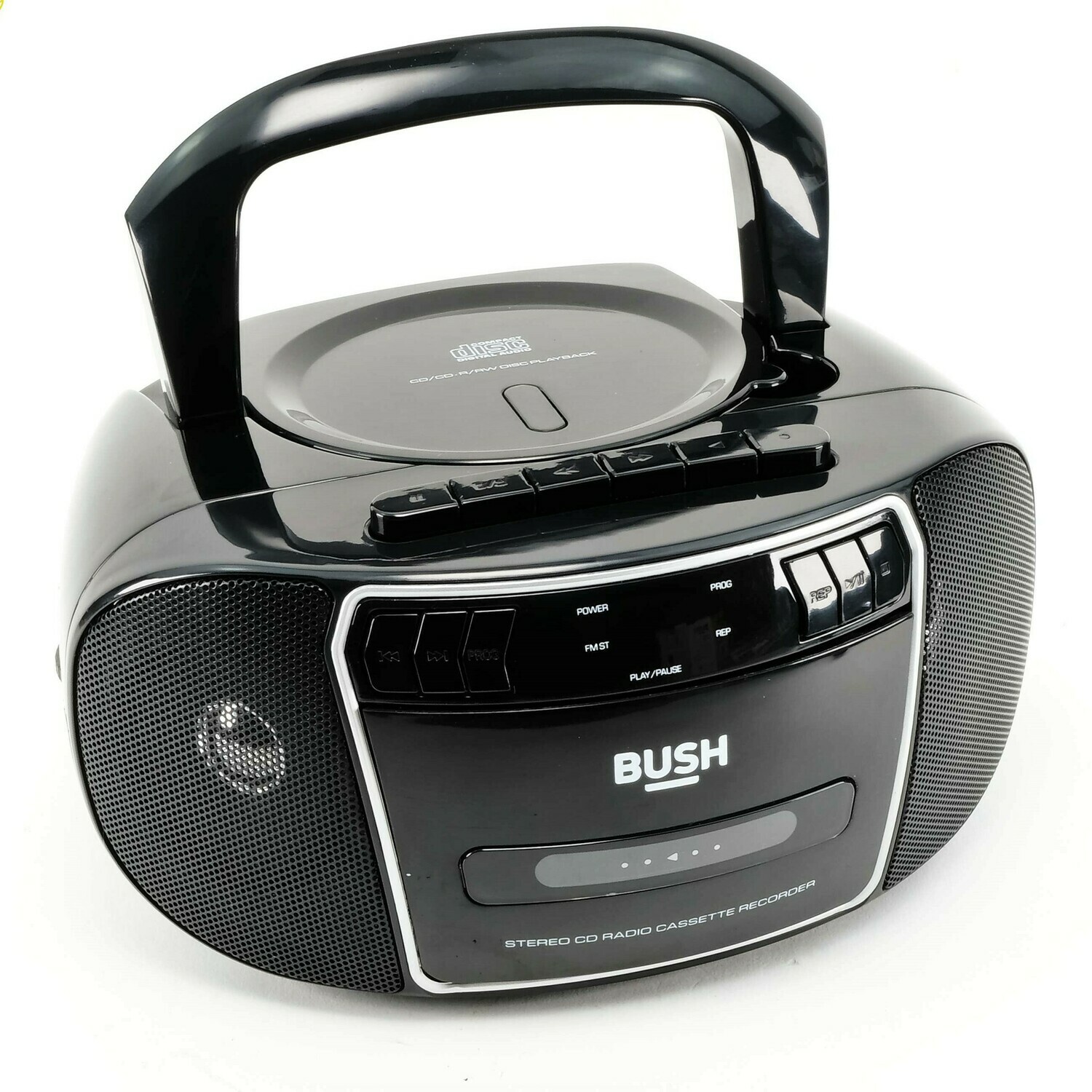 Bush CD Cassette Boombox With Radio Black