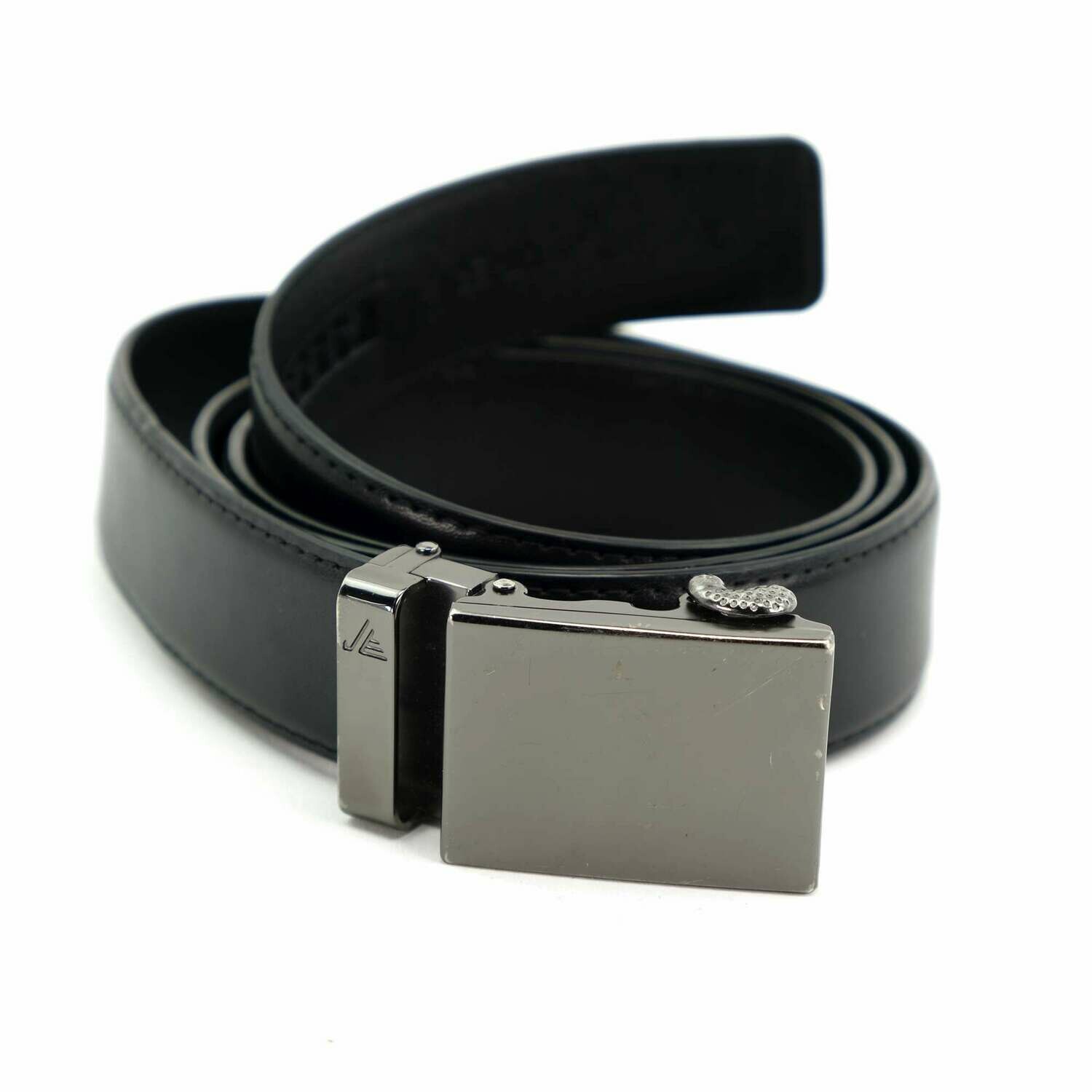 Mission Belt Men's Leather Ratchet Belt Gunmetal Black Fits Up To Pants