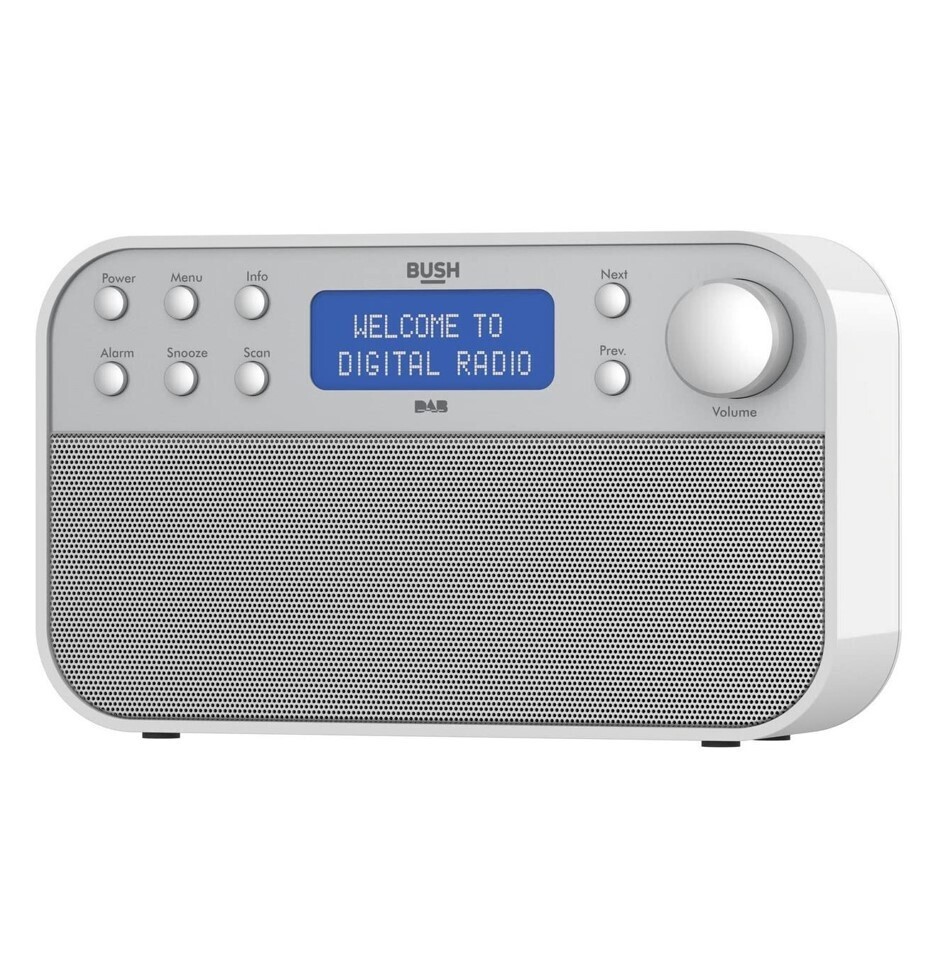 Bush Portable Digital DAB/FM Radio BD1706 White
