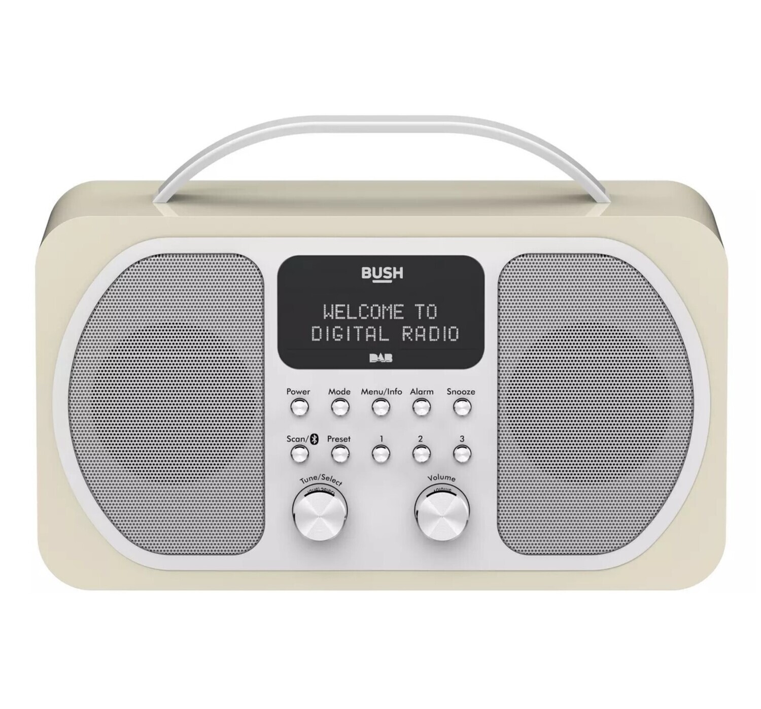 Bush Portable Bluetooth DAB Radio Cream