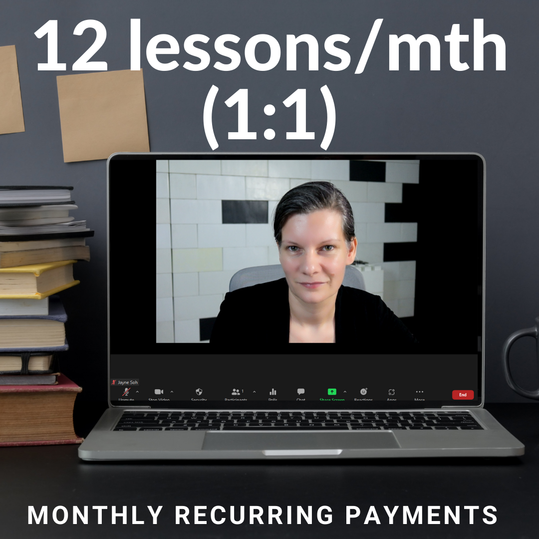 One-to-One Lesson Subscription - Twelve
