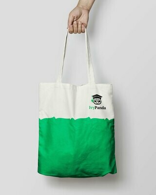IvyPanda Branded Shopping Bag White/Green