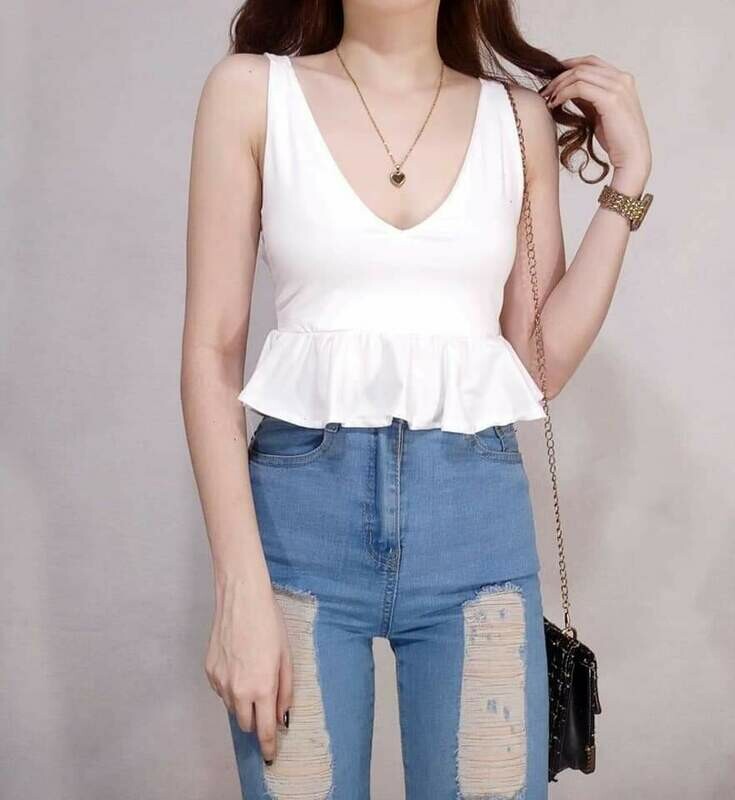 Carlene Peplum (Double Fabric)