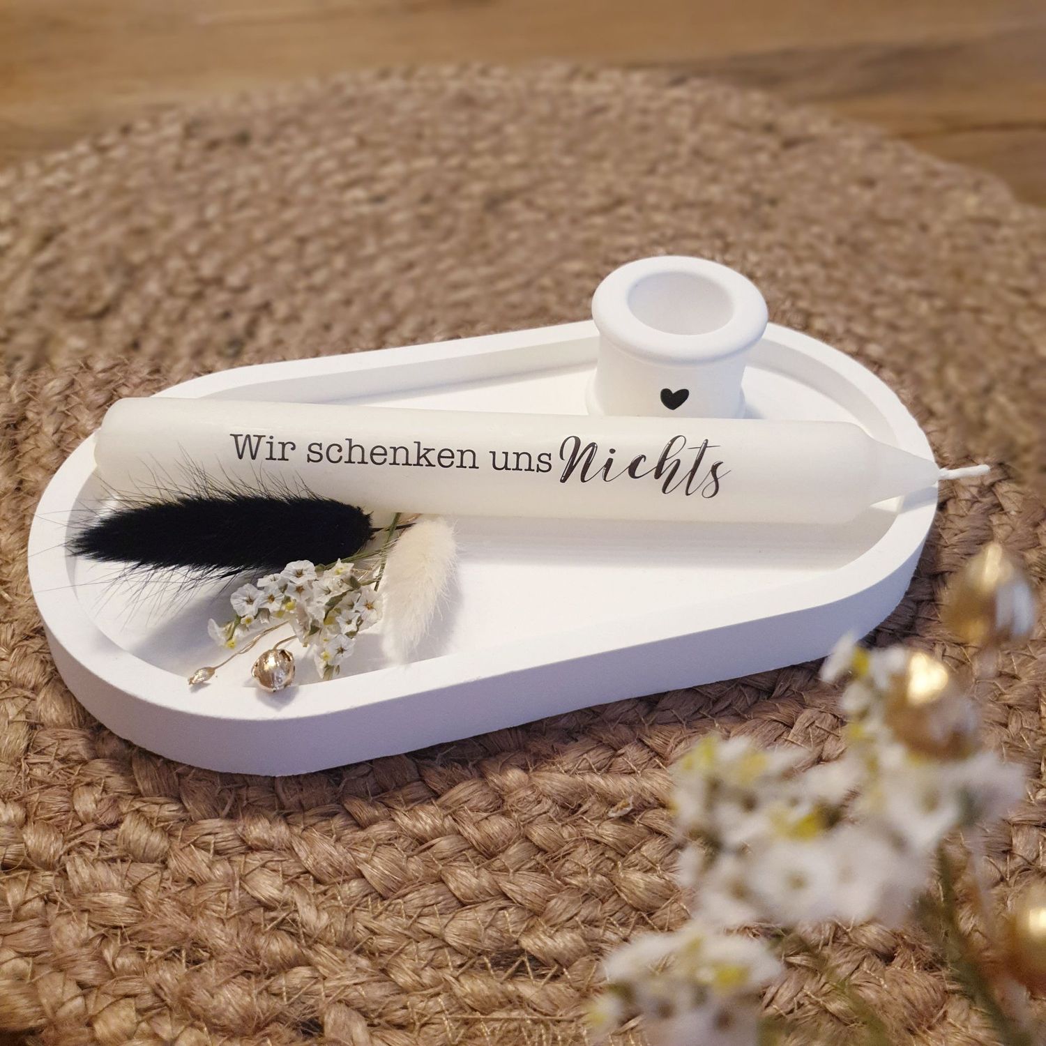 Tablett-Set "Wir schenken uns nichts"
