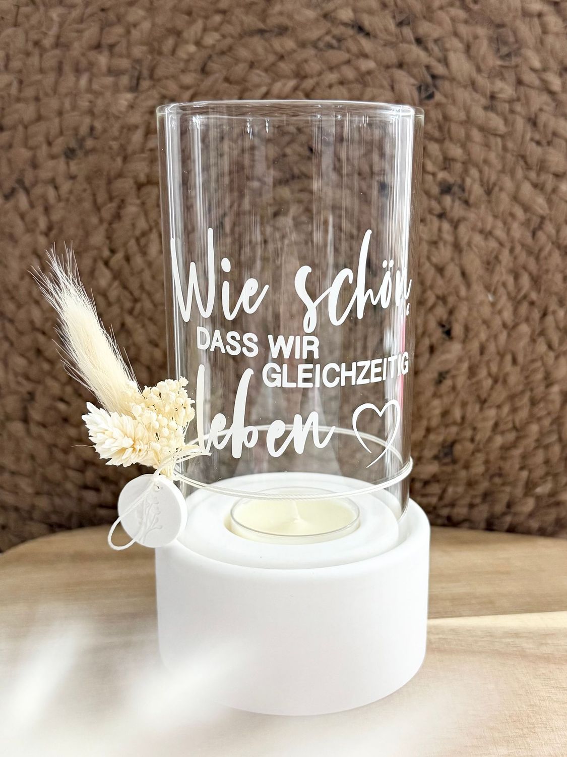 Windlicht "Wie schön"