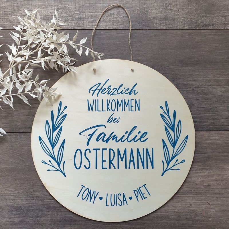 Holzschild personalisiert Namen