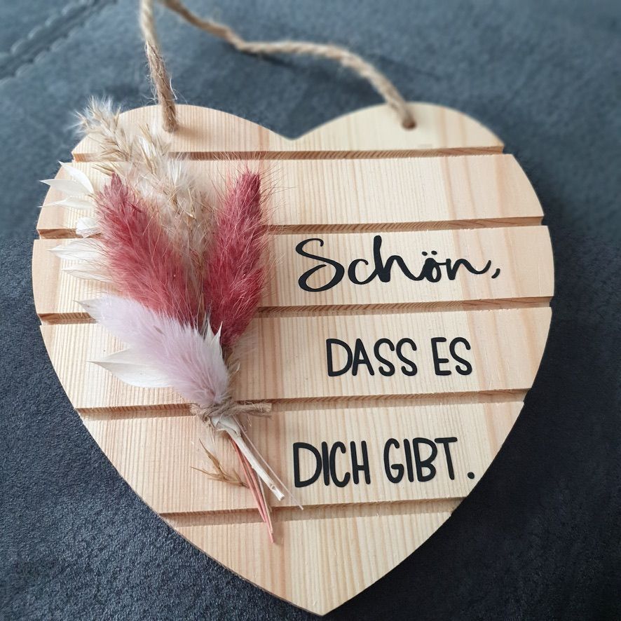 Holzherz zum Aufhängen
