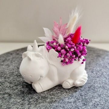 Einhorn mit Gesteck
