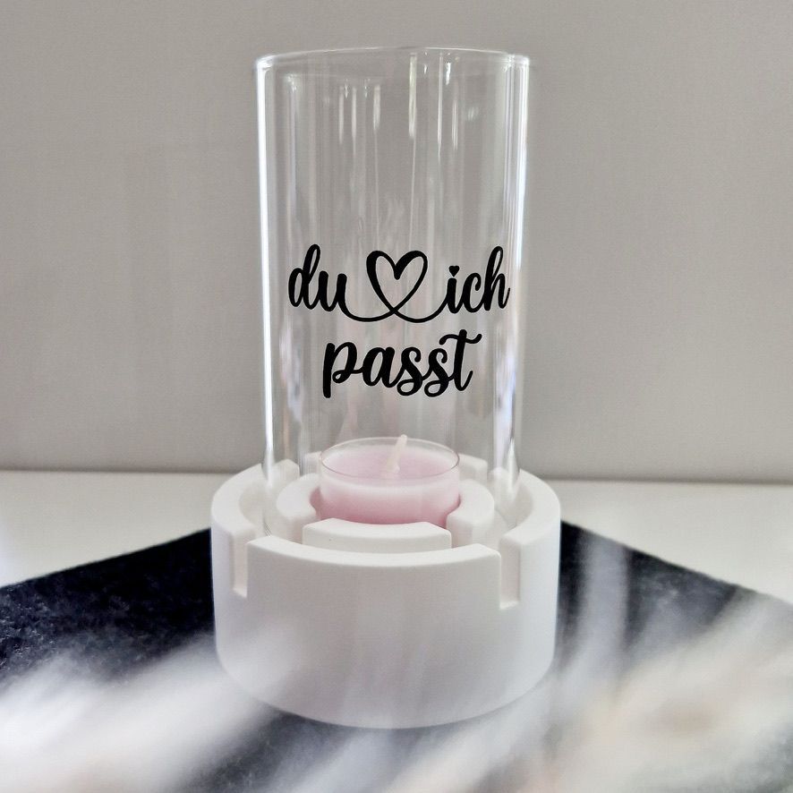 Windlicht "Du Ich Passt"