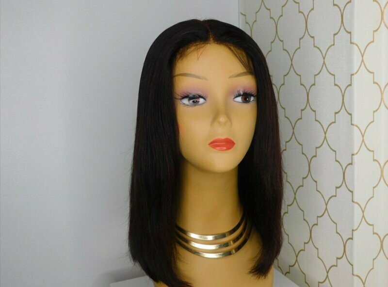 long bob 8A natural black