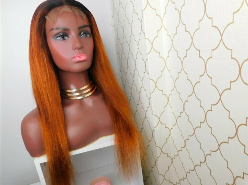 chocolate brown/Auburn  wig