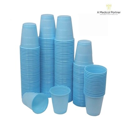 Blue Disposable Plastic Cups 5oz - Case of 3 Boxes/3000 Cups ($2.85 / $3.17 per 100)