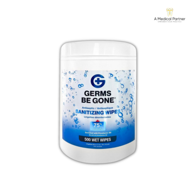 Germs Be Gone Antiseptic Sanitizing Wipes 500 Count/Pack - Case of 6 ( $141.80 / $161.99 )