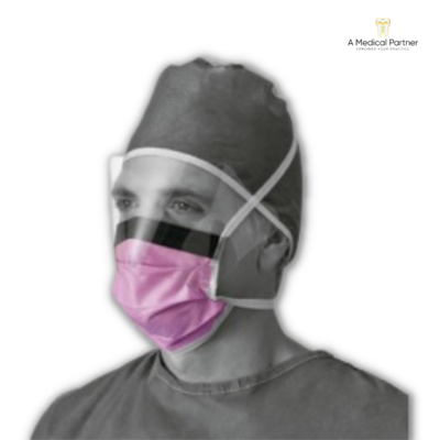 Face Mask With Shield (Tie-On or Ear Loop) 3Ply Fluid Resistant 160 Level 3 With Anti-Fog Thin Foam Strip Purple - Case of 12 Boxes/1200 Masks ($0.15 / $0.17 per mask) Face Mask With Shield (Tie-On or Ear Loop) 3Ply Fluid Resistant 160 Level 3 With Anti-Fog Thin Foam Strip Purple - Case of 12 Boxes/1200 Masks ($0.15 / $0.17 per mask)