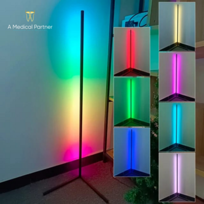 Modern Decorative 140cm Remote Controlled LED Light RGB Tripod Corner Floor Lamp - Case of 2 ( $179.99 / $199.99 )