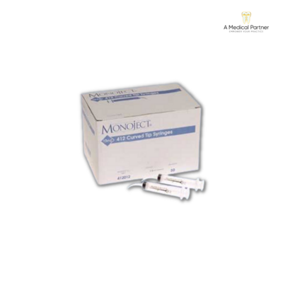 Monoject Syringe Only With Curved Tip 12ml Ungraduated Non-sterile - Box of 50