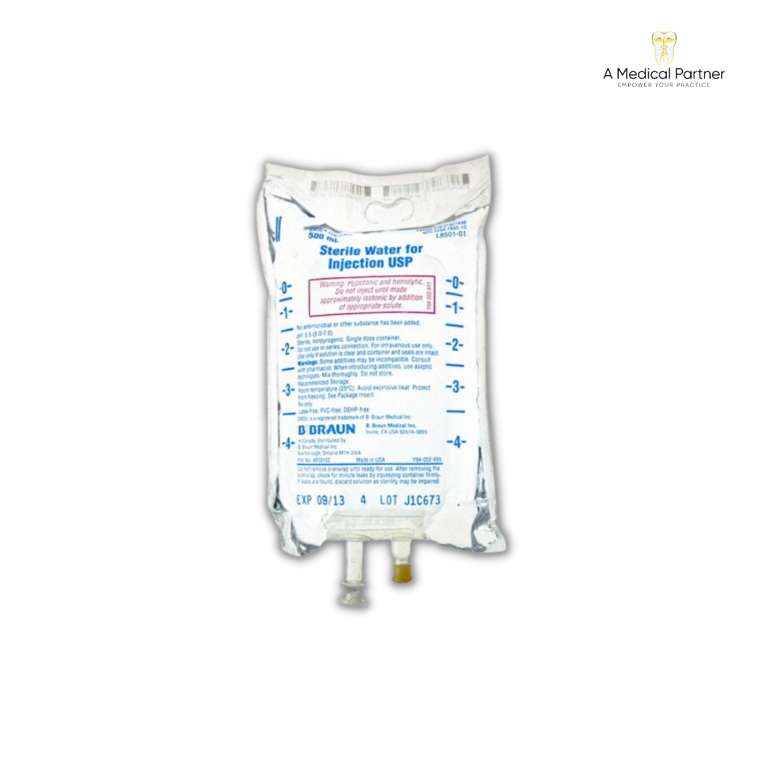 Sterile Water Solution 500ml Bag - Case of 24