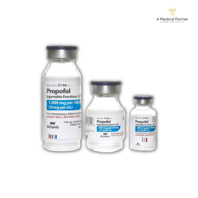 Propofol Injection 10mg/ml 20ml Vial Non-returnable - Case of 5