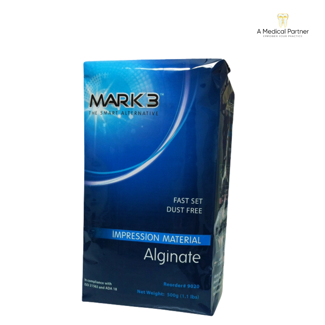 Alginate Dustless Fast Set 1.1-lb + Scoop & Measuring Cup MARK3