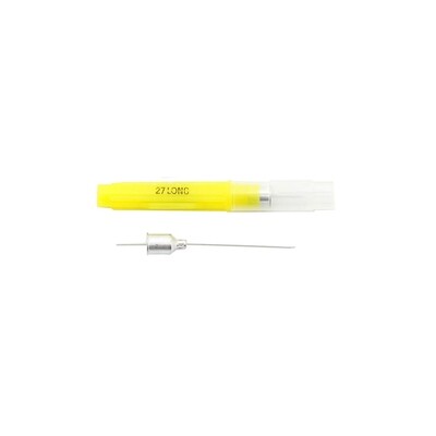 Monoject™ Dental Needle, 401 Metal Hub Yellow 27GA X 1-3/8
