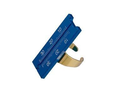 DIADENT, DIA-ENDORING, W/30MM RULER, BLUE, EACH