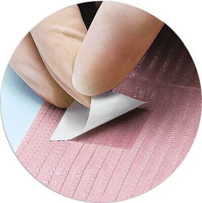 CROSSTEX, BIBS, SANI-TAB, CHAIN-FREE, 3-PLY, DUSTY ROSE, 400/CASE