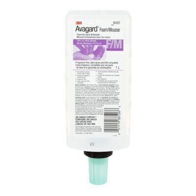 3M, AVAGARD, QUICK FOAM, 70% ALCOHOL, 1L, FOR WALL BRACKET, 9322