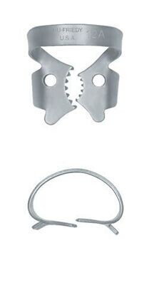 HU-FRIEDY, RUBBER DAM CLAMP, #12A, SATIN STEEL