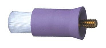 ALLPRO, PROPHY BRUSH, SCREW-IN, FLAT, WHITE NYLON, NON-LATEX BASE, 36/PKG