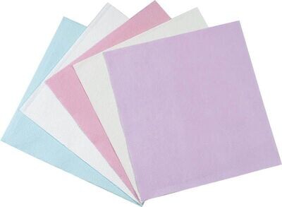 CROSSTEX, BIBS, POLYBACK, 19" X 13", 3-PLY TISSUE W/POLY, PEACH, 500/CASE