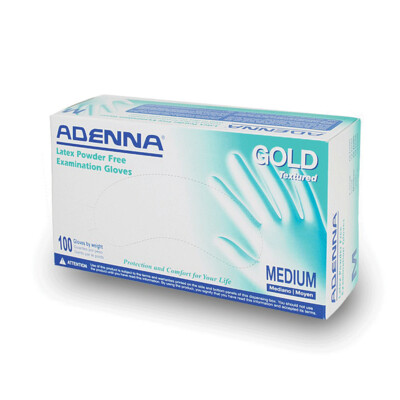 Adenna Gold Textured PF Latex MD 100/Bx, GLD265