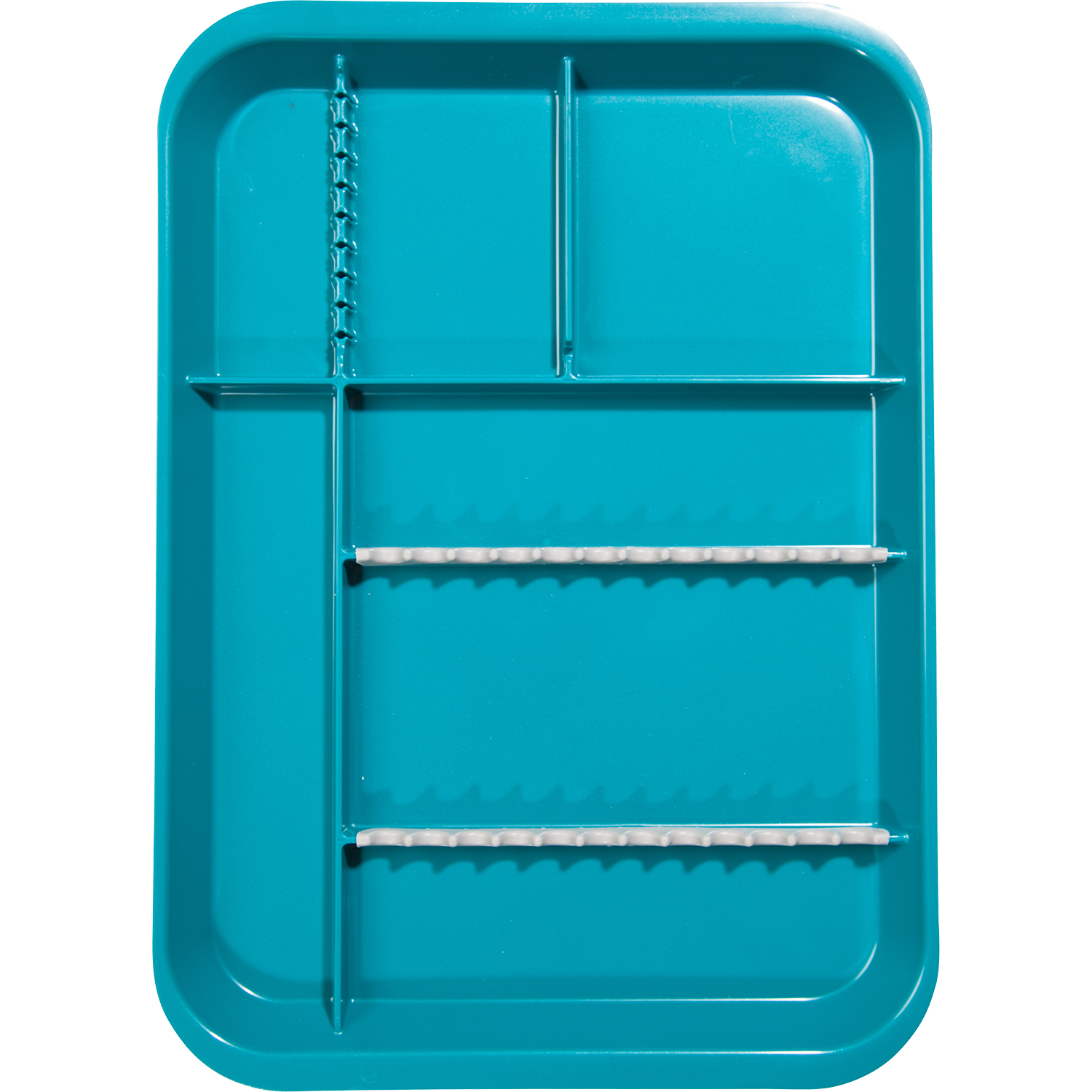 B-Lok Divided Setup Tray, Teal, 1/Pk, 20Z451J