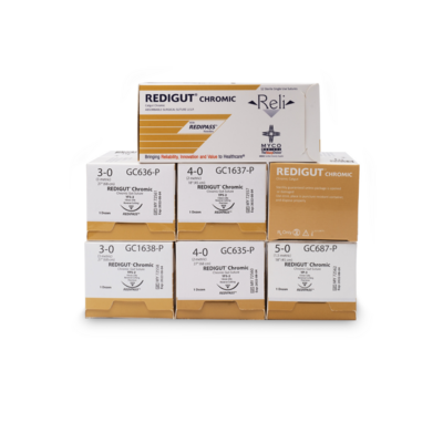 Chromic Gut Suture with MX-1 Needle, 30", # 4-0, 12/Pk, SU787