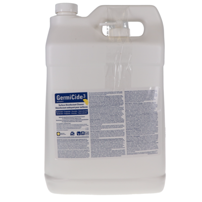GermiCide 3 Broad-Spectrum Multi-Surface Disinfectant, 9.46 L Bottle, Lemon Scented, 1/Pk, GERMI-3LXXL, GERMI-3-L-XXXL