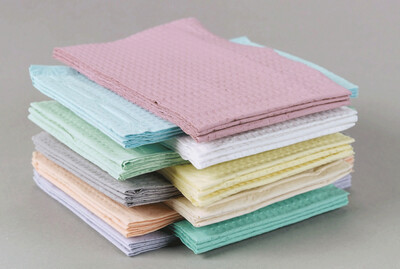 Choice Poly-Back Towels, 2-Ply Tissue, Waffle-Embossed, 13" x 18", Beige, 500/Pk, 917467