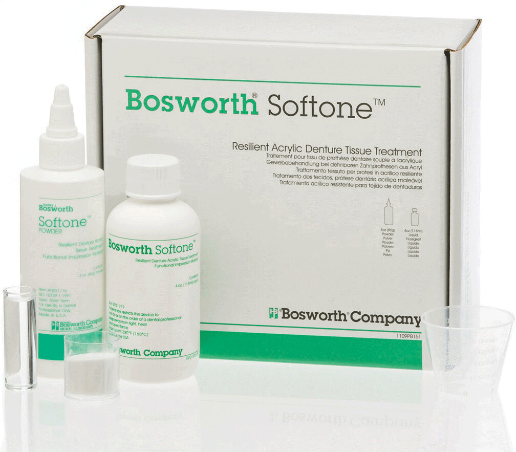 Softone Resilient Acrylic Denture Tissue Treatment, Liquid, 8 oz, 1/Pk, 921780
