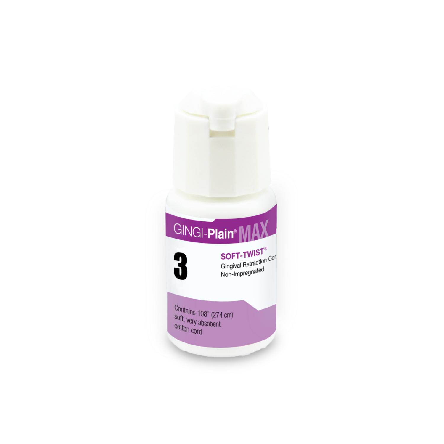 Max Soft-Twist Cord, Non-impregnated, # 3, Plain, 1/Pk