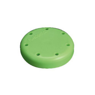 Magnetic Bur Block 7-Hole Small Round Neon-Green, 400BSS-4N
