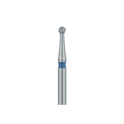 Meisinger Multi-Use Diamond Burs, Surgical Length, Round, # 801, 1.4 mm, Medium, Blue, 5/Pk, 801-014-SU
