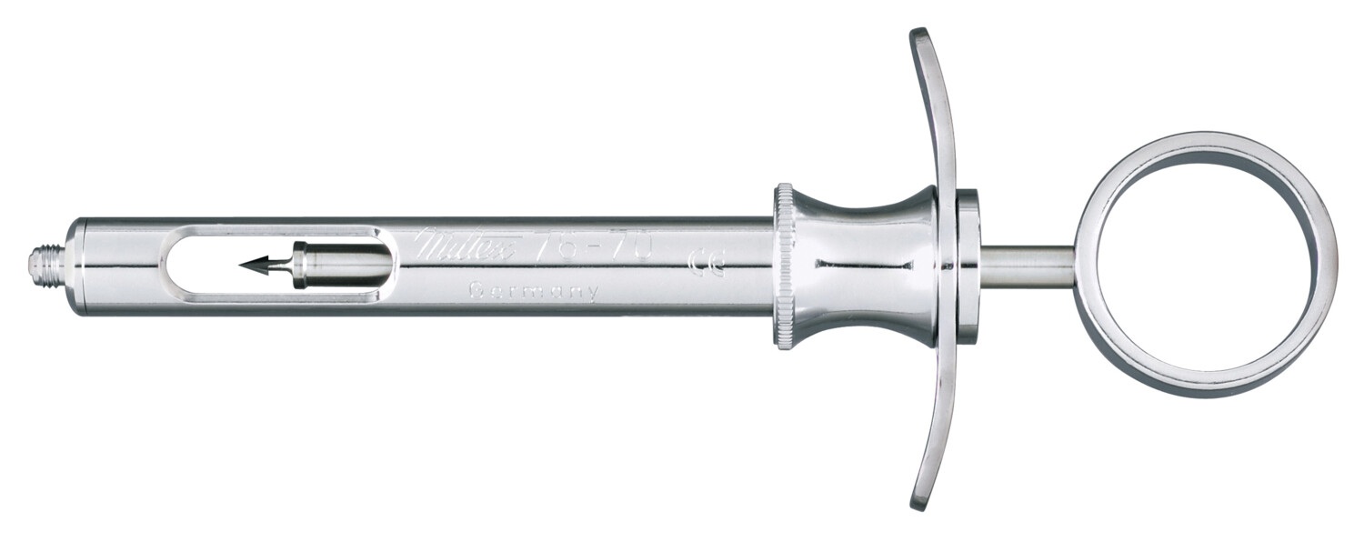 Aspirating Anesthetic Syringe, with Thumb Ring Handle, CW Type, Petite, 1.8 cc, 1/Pk, 77-70