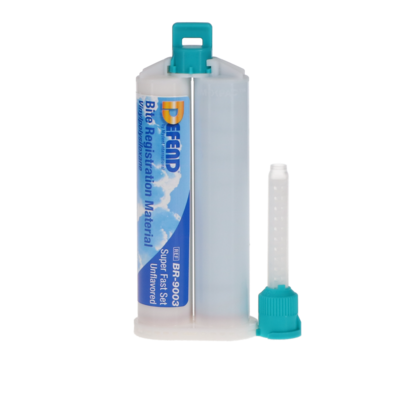 Defend Bite Registration Material, Super Fast Set, 50 ml, Mint Chocolate Chip, Light Blue, 2/Pk, BR9005
