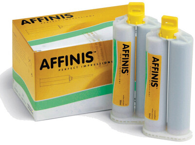 Affinis System 75 Tray A-Silicone Impression Material, Bulk Pack, Heavy Body, Fast Set, 75 ml, Caramel, 20/Pk, C6685